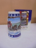 1995 Budweiser Holiday Stein 
