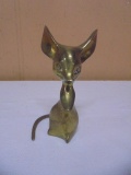 Vintage Solid Brass Mouse
