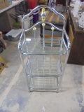 Chrome 3 Tier w/ Glass Shelves