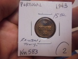 1943 Portugal Centavos