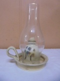 Handmade Stegull Pottery Finger Oil Lamp