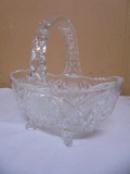 Beautiful Footed Lead Crystal Basket