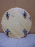 Round Wooden Rolling Platform