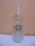 Vintage Glass Oil Lamp
