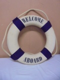 Welcome Aboard Life Preserver Ring Wall Décor