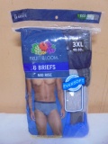 6 Pair of Fruit of The Loom Mid Rise Briefs