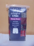 6 Pair of George Woven Boxers