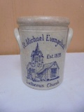 Rockdale Union Stoneware Cobalt Accent Crock