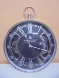 49 Bond Street London Round Gear Wall Clock