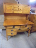 Beautiful Kompass & Stoll Co Antique Possum Belly Baker's Cabinet