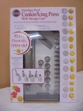 Norpro Stainless Steel Cookie/Icing Press w/ Storage Case
