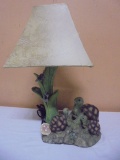 Beautiful Table Lamp w/ Turtles
