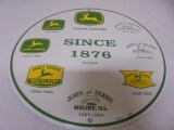 Round Metal John Deere Sign