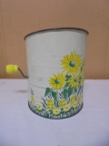 Vintage Metal Flower Sifter