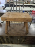 Antique Solid Wood Stool