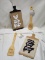 4Pc Wooden Kitchen Lot- (2) Utensils, (2) Decorative Signs
