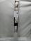 30”-84” Single Curtain Rod Wood Urn White Finish