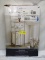 Bathroom Tower with Hamper Satin Nickel Finish 15” x 14” x 41.3”