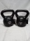 Qty 2- 5lb Kettlebell