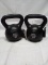 Qty 2- 5lb Kettlebell