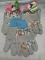Qty 3 Pair Garden Leather Gloves