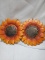 2 Sunflower metal hangers