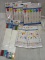 Qty 7 Party Lot- Balloon & Garland, Cake Toppers, Table Runners