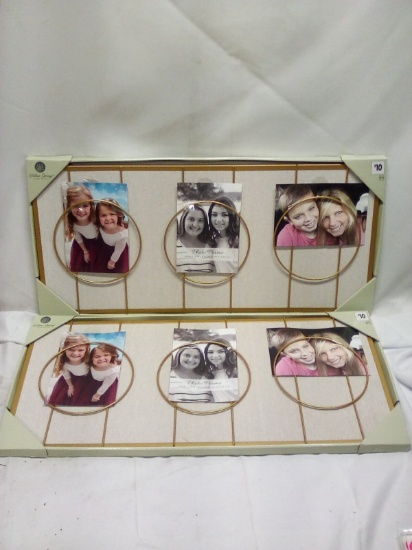 Pair of Willow Spring Gold Finish Decorative Picture Frames