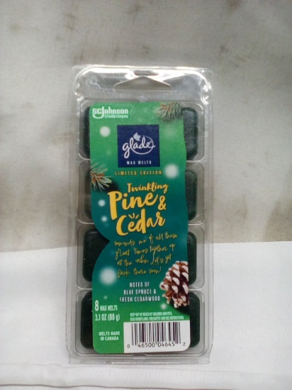 Glade Limited Edition Twinkling Pine&Cedar Wax Melt 8Cube Pack