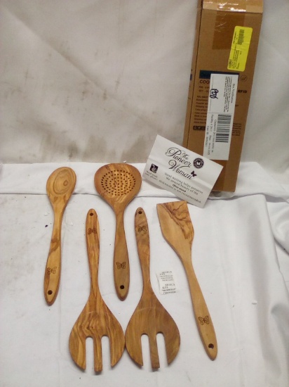 Pioneer Woman 5Pc Wooden Utensil Set