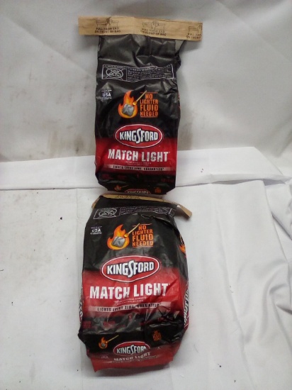 Pair of 4Lbs Bags of Kingsford Match Light Instant Charcoal Briquets