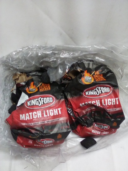 Pair of 4Lbs Bags of Kingsford Match Light Instant Charcoal Briquets