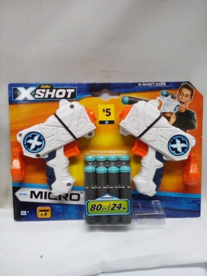 Dual Pack of ZURU X-shot Micros for Ages 8+