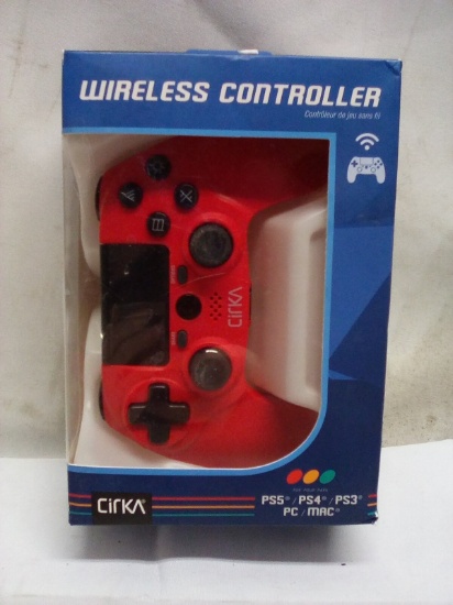 Cirka PS5/PS4/PS3/PC/MAC Wireless Gaming Controller in Red