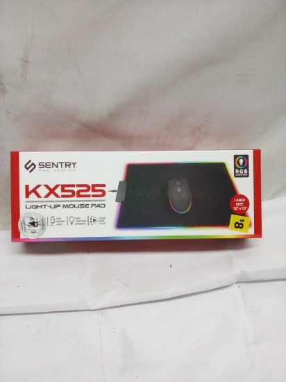 Sentry Pro-Gaming RGB Lighting KX525 Light-Up Mouse Pad