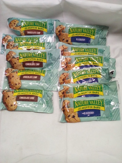 Qty 12Nature Valley Soft baked Muffin Bars- Blueberry/Chocolate Chip