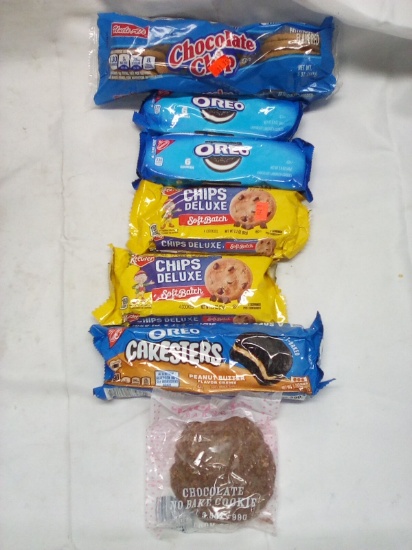 Qty 7 Cookie Lot Oreo Chips Deluxe Chocolate chip No Bake Cakesters