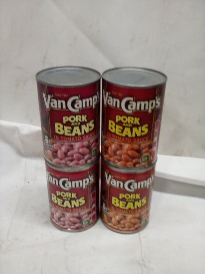 Qty 4 Van Camp’s Pork And Beans 15oz