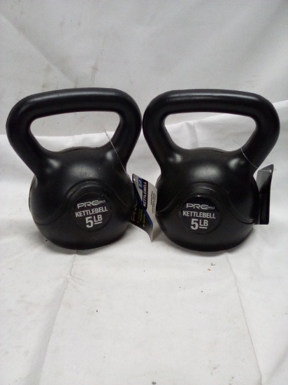 Qty 2- 5lb Kettlebell