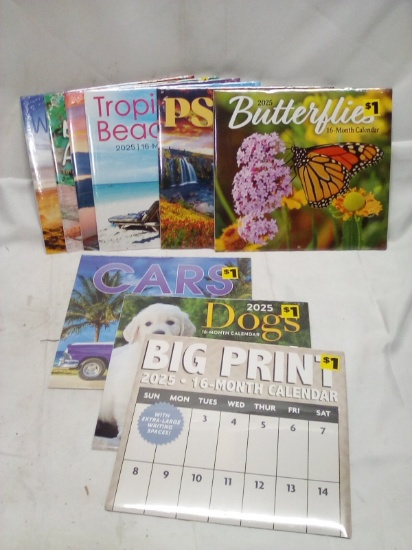 Qty 9- 2025 Calendars