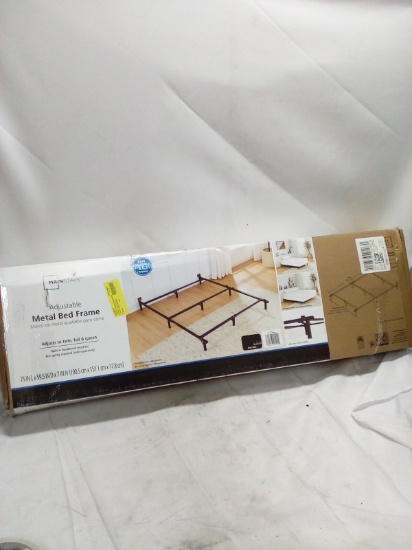 Mainstays 75”x59.5”x7” Adjustable Metal Bed Frame