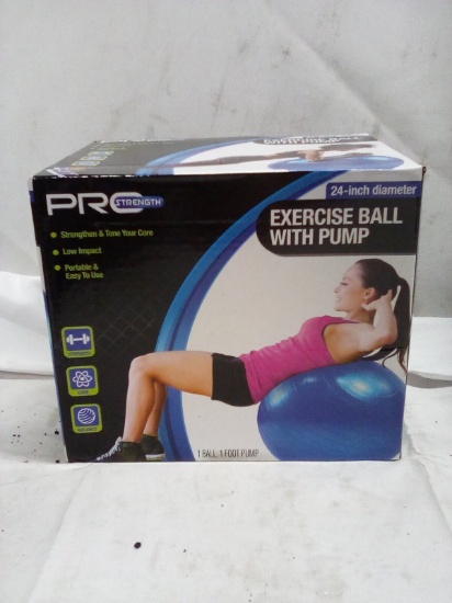 ProStrength 24”D Exercise Ball w/ Pump