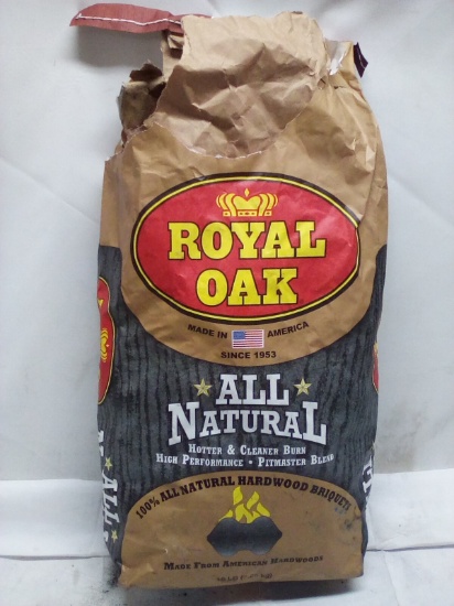 16Lbs Bag of Royal Oak All Natural 100% Hardwood Briquets