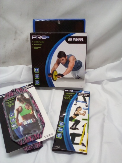 Fitness lot active waistband ab wheel resistance band