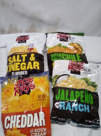 4 different flavors chips