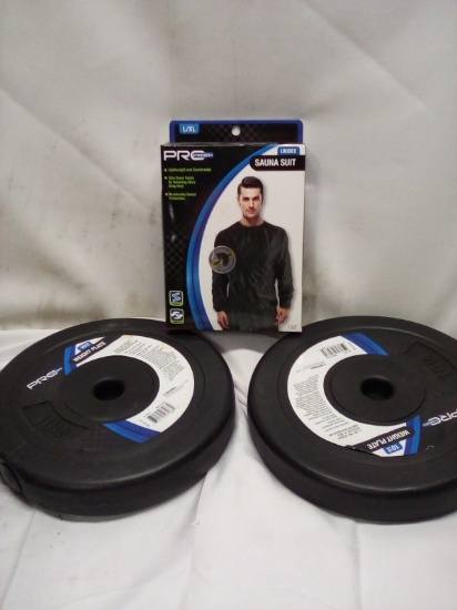 2 10 pound weight plates sauna suit