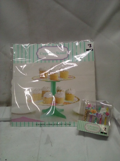Cupcake stand candles