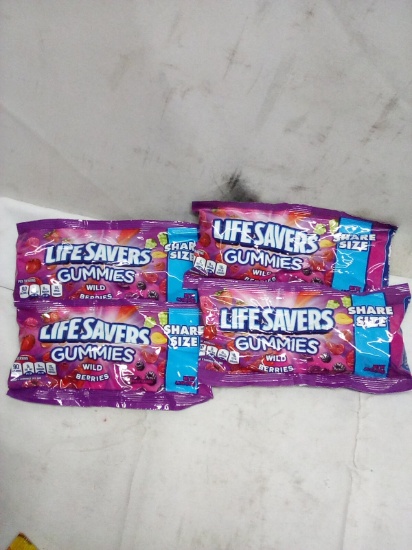 Qty 4 Life Saver Gummies Wild Berry 4.2oz