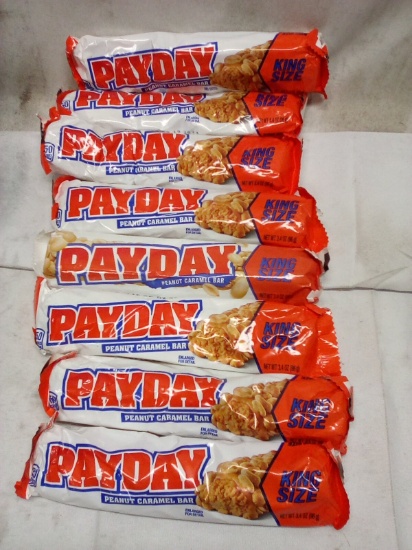 Qty 8 PayDay Peanut Caramel Bar King Size