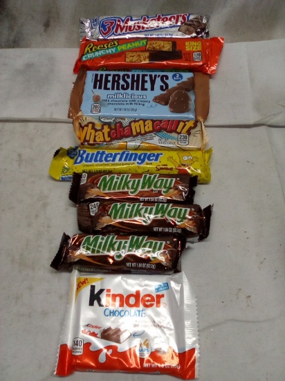 Qty 9 Candy Bar Variety Lot